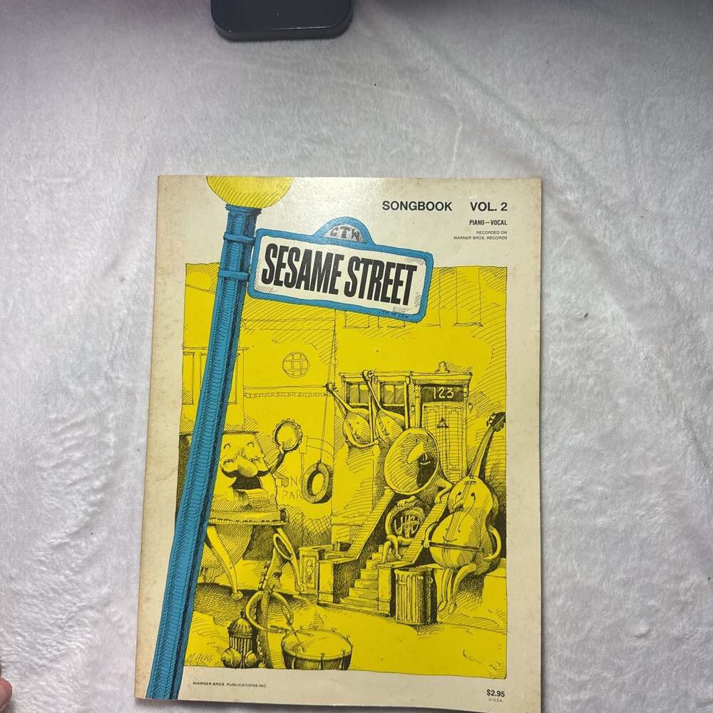 Vintage Sesame Street Songbook Vol. 2 Piano Vocal Sheet Music Warner Records
